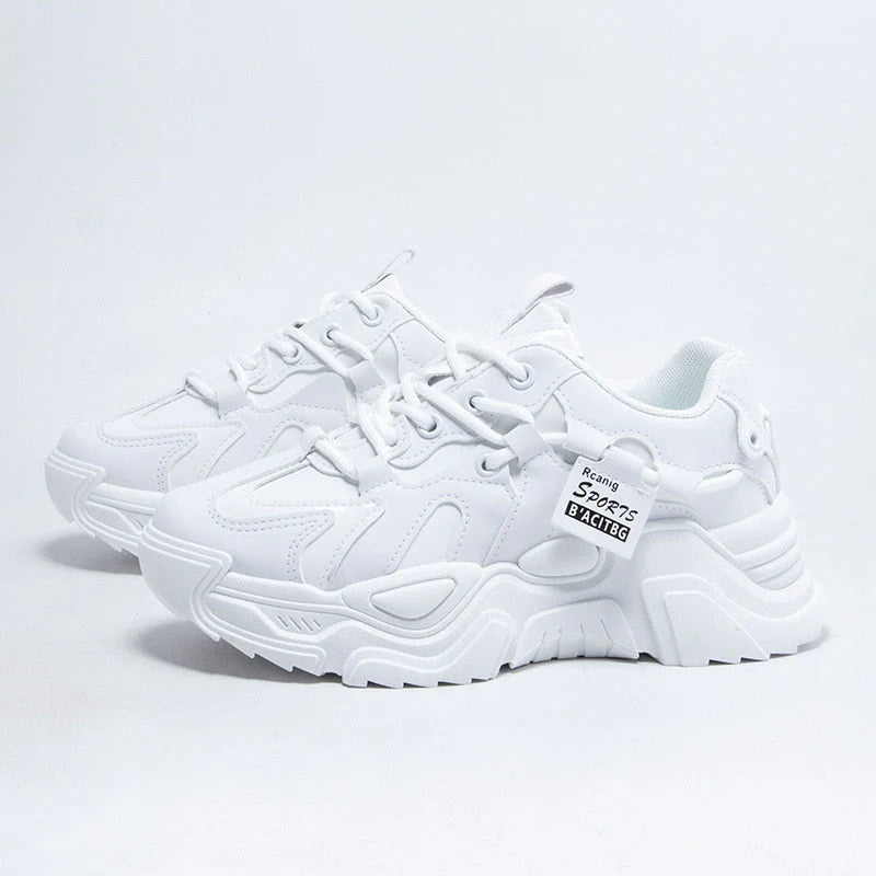 Trendy Sneakers met Dikke Zool en Stijlvolle Afwerking – Comfortabel & Veelzijdig – Evi