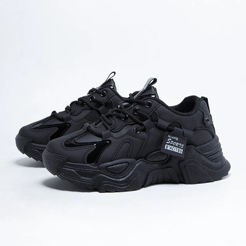 Trendy Sneakers met Dikke Zool en Stijlvolle Afwerking – Comfortabel & Veelzijdig – Evi