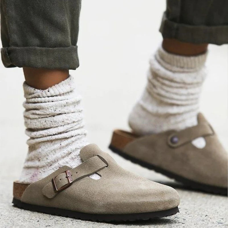 Suède Look Pantoffels met Antislip Zool – Comfortabel & Veelzijdig – Fenna
