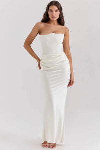 Strapless Bodycon Midi Jurk – Chic & Verleidelijk – Ghislaine