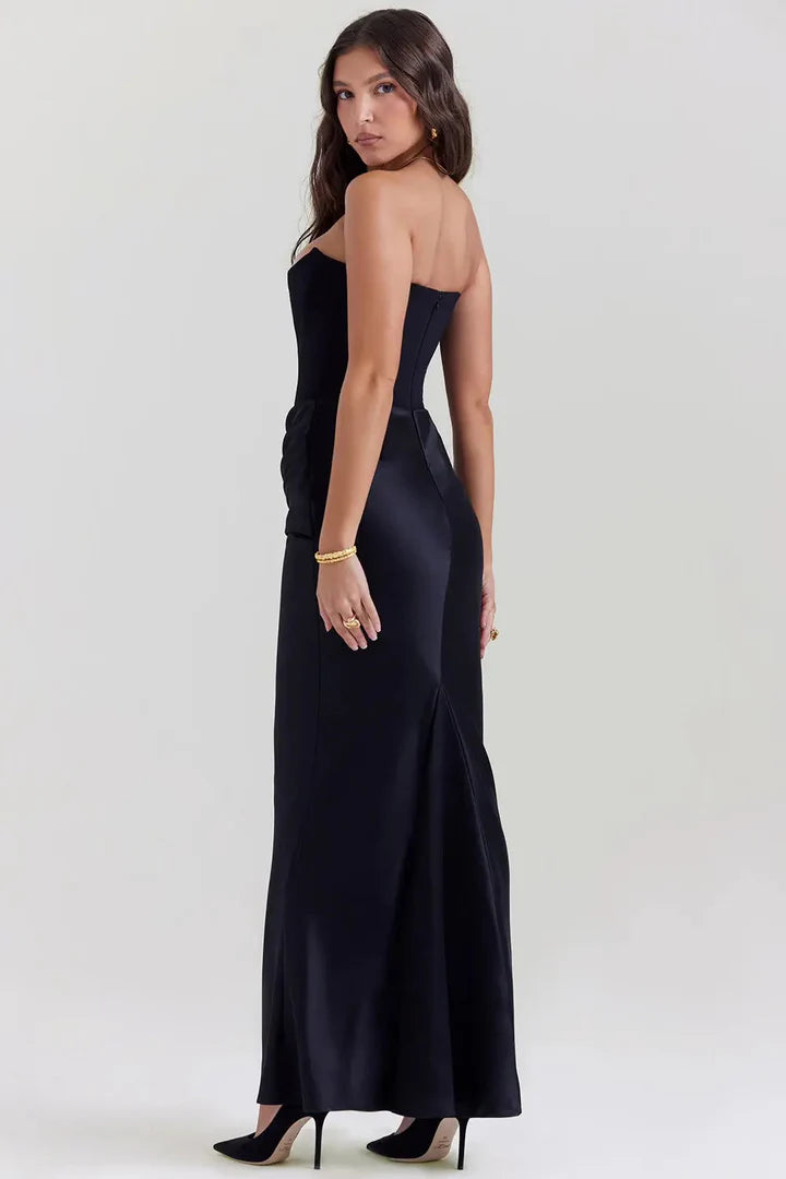 Strapless Bodycon Midi Jurk – Chic & Verleidelijk – Ghislaine