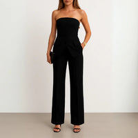 Set met Strapless Top en Rechte Broek – Net & Feestelijk – Guenièvre
