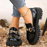 Zwarte Chunky Loafers met Kettingdetail – Luxe & Stoer – Hannah
