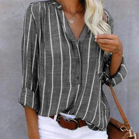 Gestreepte Blouse met Lange Mouwen – Casual Chic & Veelzijdig – Hanne