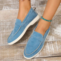 Suède Loafers met Verhoogde Hak en Instapmodel – Elegant & Comfortabel – Helena