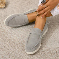 Suède Loafers met Verhoogde Hak en Instapmodel – Elegant & Comfortabel – Helena