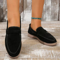 Suède Loafers met Verhoogde Hak en Instapmodel – Elegant & Comfortabel – Helena