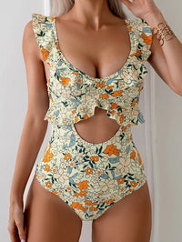 Dames badpak met print en aansluitende pasvorm – elegant & zomers – Élarisse