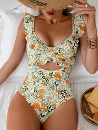Dames badpak met print en aansluitende pasvorm – elegant & zomers – Élarisse