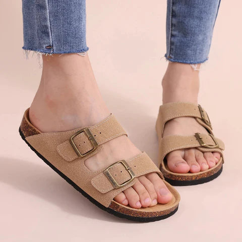 Comfortsandalen met Kurkvoetbed en Verstelbare Gespbandjes – Comfortabel & Veelzijdig – Josceline