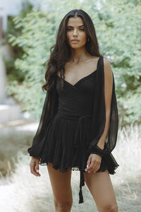 Dames Satijnen Slip Mini Jurk – Minimalistisch & Elegant – Liorène