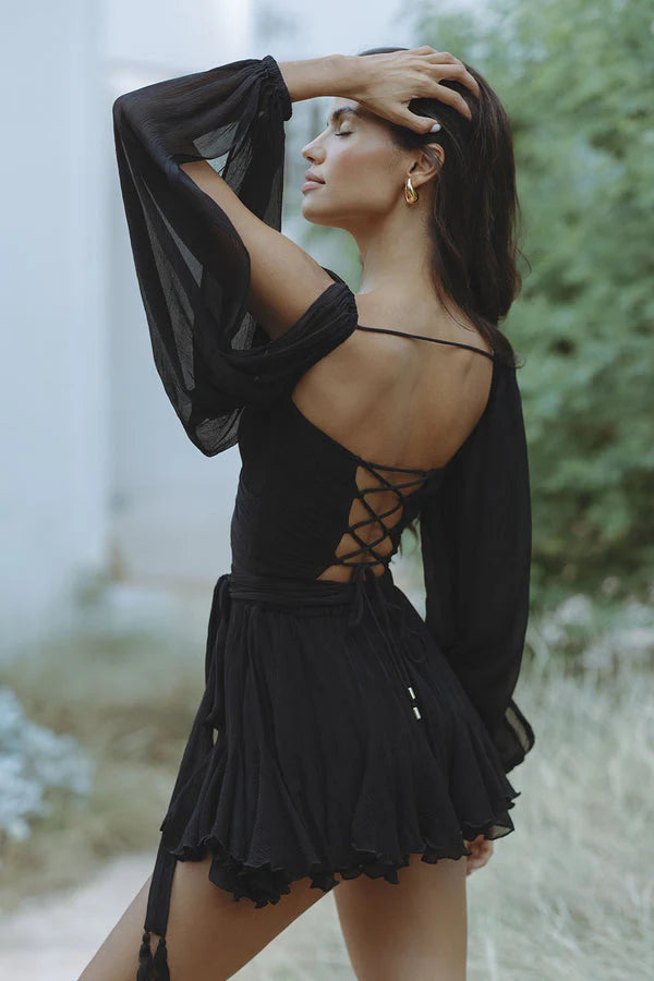 Dames Satijnen Slip Mini Jurk – Minimalistisch & Elegant – Liorène