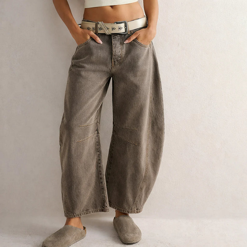 Wijde Ballonbroek met Lage Taille – Relaxt & Boho – Lana