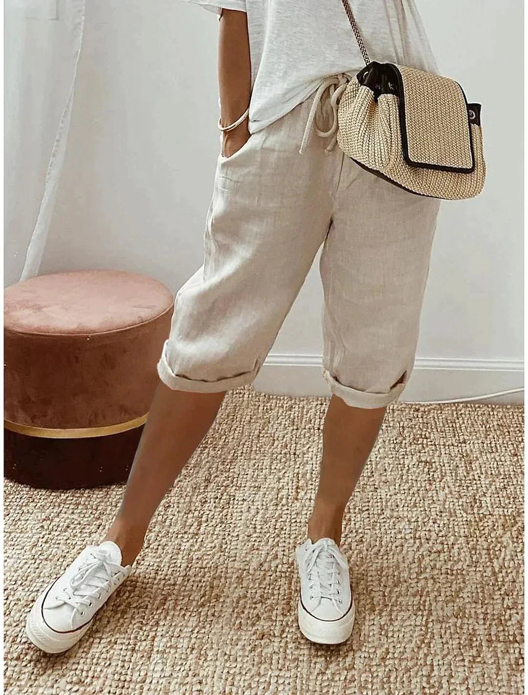 Capri Broek met Luchtige Pasvorm – Zomers & Veelzijdig – Lara