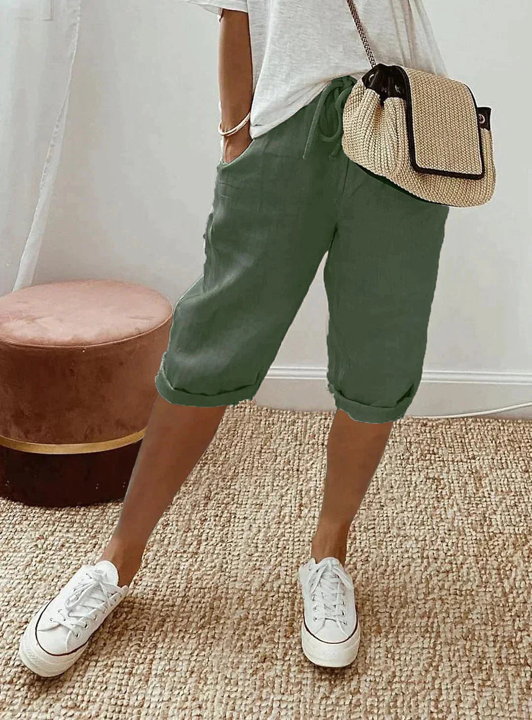 Capri Broek met Luchtige Pasvorm – Zomers & Veelzijdig – Lara
