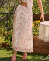 Roze Midi Rok met Bloemenborduursel – Verfijnd & Vrouwelijk – Lente