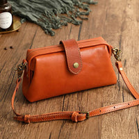 Dames leren crossbody tas met verstelbare schouderband – tijdloos & elegant – Valéssine