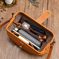 Dames leren crossbody tas met verstelbare schouderband – tijdloos & elegant – Valéssine