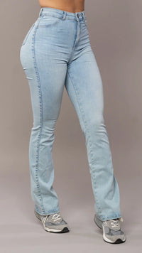 Flared Jeans met Hoge Taille en Shaping Effect – Flatterend & Comfortabel – Linda