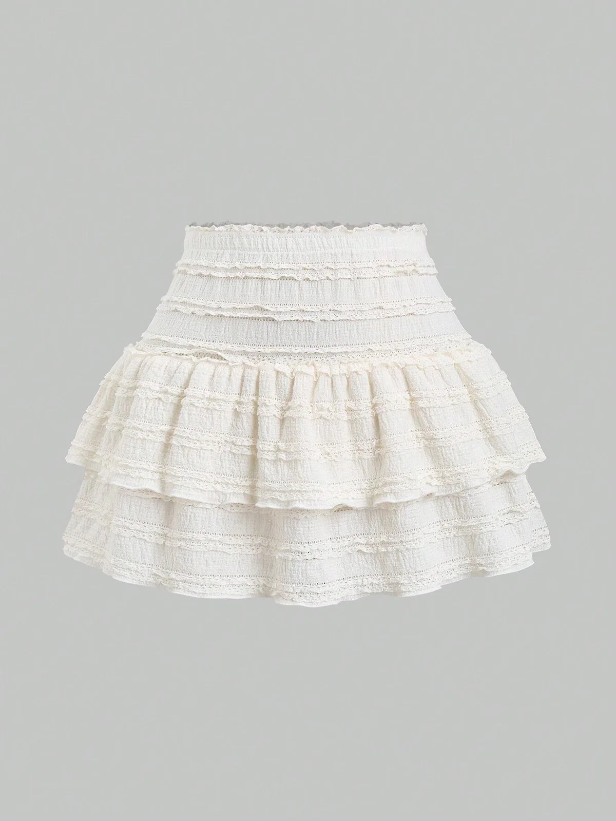 Mini Rok met Ruches en Speelse Print – Luchtig & Vrouwelijk – Lola