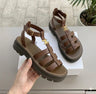 Sandalen met Chunky Zool en Gevlochten Instapper – Comfortabel & Veelzijdig – Lorane