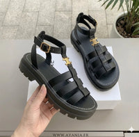 Sandalen met Chunky Zool en Gevlochten Instapper – Comfortabel & Veelzijdig – Lorane