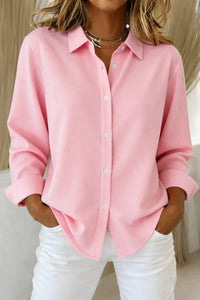 Dames Blouse met Knoopsluiting en Losvallende Pasvorm – Luchtig & Tijdloos – Lorévine