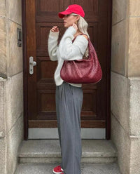 Aveline Geweven Dames Handtas – Vegan Schoudertas