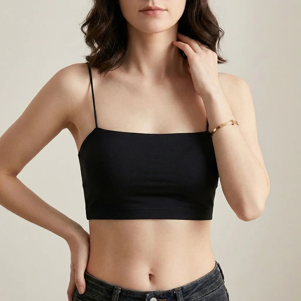Naadloze Padded Cami Top met Vierkante Halslijn – Comfortabel & Veelzijdig – Maëlore