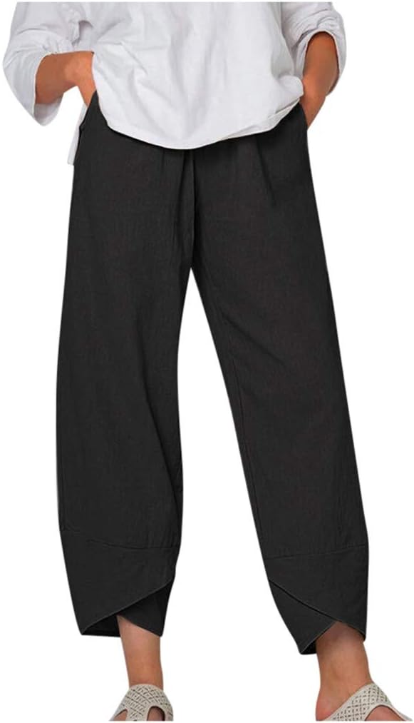 Luchtige Broek met Wijde Pijpen en Elastische Taille – Ontspannen & Elegant – Mahélie