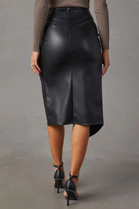 Hoge Taille Rok met Elegante Split – Vrouwelijk & Veelzijdig – Manon