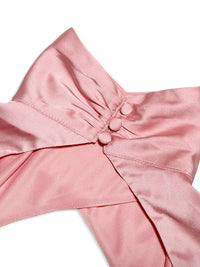 Mini Jurk met Satijnen Look, Lange Mouwen en Cut-Out – Elegant & Luxe – Marian