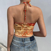Cropped Haltertop met Bloemenprint – Zomers & Speels – Marije