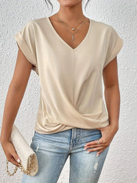 T-shirt met Sweetheart Halslijn en Lichte Stretch – Comfortabel & Veelzijdig – Marisanne