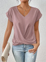 T-shirt met Sweetheart Halslijn en Lichte Stretch – Comfortabel & Veelzijdig – Marisanne
