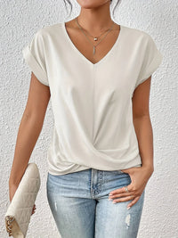 T-shirt met Sweetheart Halslijn en Lichte Stretch – Comfortabel & Veelzijdig – Marisanne