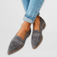 Loafers met Suède Look, Puntige Neus en Comfortabel Instapmodel – Tijdloos & Verfijnd – Marlaine