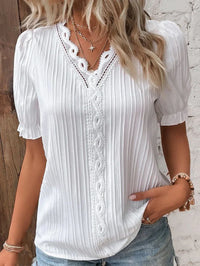 Blouse met Kanten Details – Verfijnd & Veelzijdig – Marlène