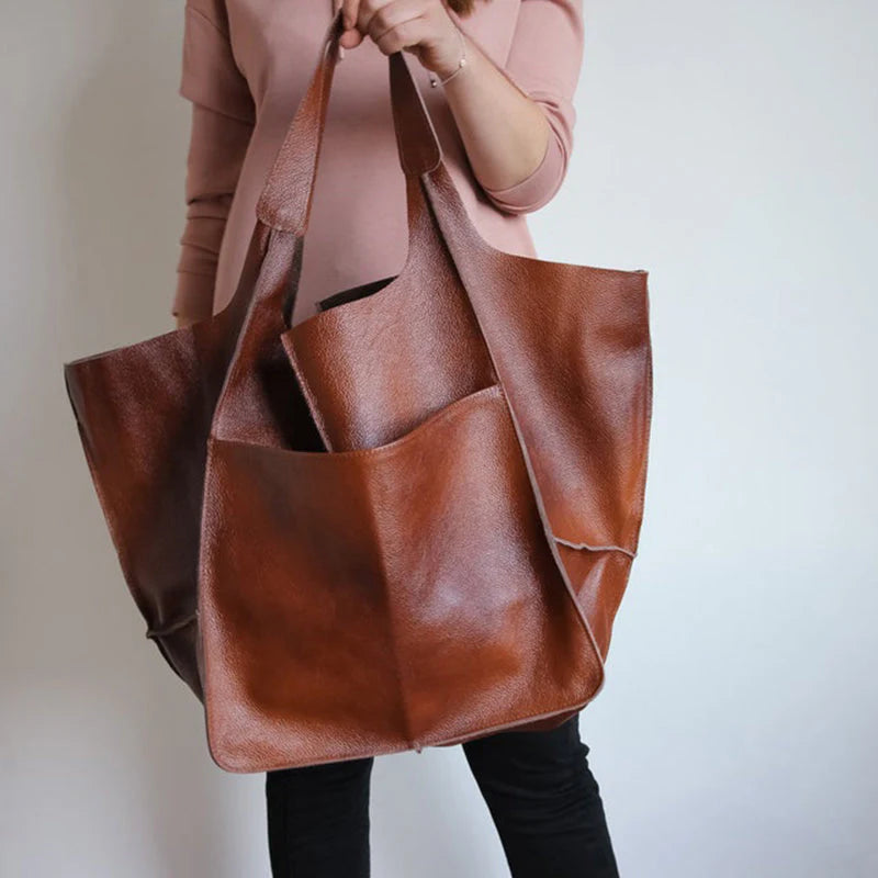 Dames Oversized Schoudertas – Vintage & Stijlvol – Marovelle