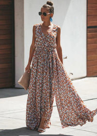 Lange Boho Jurk met Vrouwelijke Snit – Chic & Tijdloos – Mathilde