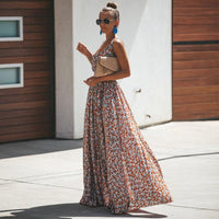 Lange Boho Jurk met Vrouwelijke Snit – Chic & Tijdloos – Mathilde