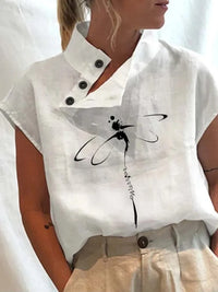 Dames Blouse met Print – Comfortabel & Stijlvol – Mirevianne