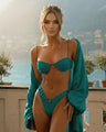 Bikiniset met Goudkleurige Ringdetails en Gelaagde Ruches – Elegant & Zomers – Naëlys