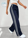Sportieve Joggingbroek met Wijde Pijpen en Elastische Taille – Comfortabel & Modern – Naïla