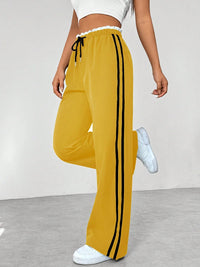 Sportieve Joggingbroek met Wijde Pijpen en Elastische Taille – Comfortabel & Modern – Naïla