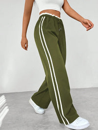 Sportieve Joggingbroek met Wijde Pijpen en Elastische Taille – Comfortabel & Modern – Naïla
