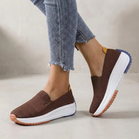 Instap-sneakers met Gebreide Bovenkant en Platformzool – Comfortabel & Modern – Naëlie