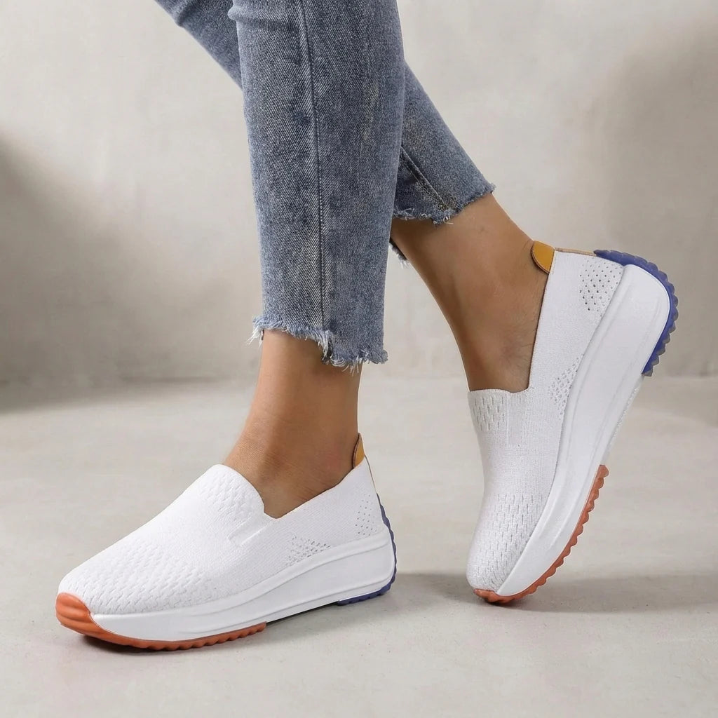 Instap-sneakers met Gebreide Bovenkant en Platformzool – Comfortabel & Modern – Naëlie
