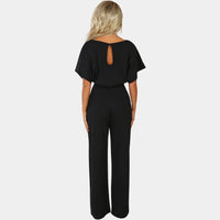 Wide-Leg Jumpsuit met Minimalistisch Design – Elegant & Veelzijdig – Sévanille