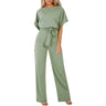 Wide-Leg Jumpsuit met Minimalistisch Design – Elegant & Veelzijdig – Sévanille